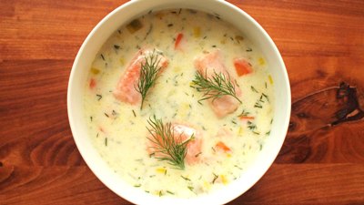 Лохикейтто - сливочный суп с лососем