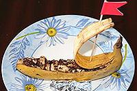 банановый десерт "Кораблик"