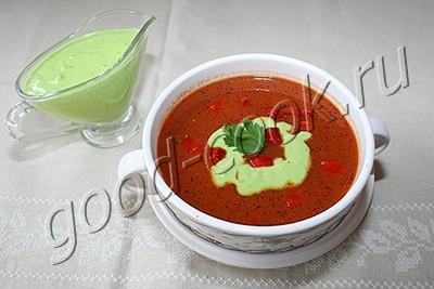 фасолевый суп с запеченными помидорами