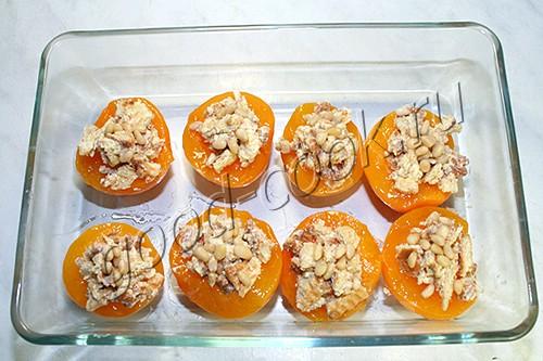 запеченные фаршированные персики