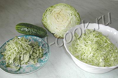 огуречно-капустный салат