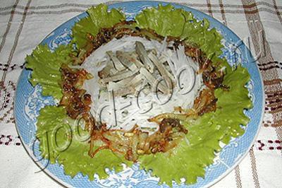 мясной салат с дайконом