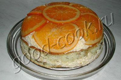 перевернутый апельсиновый торт