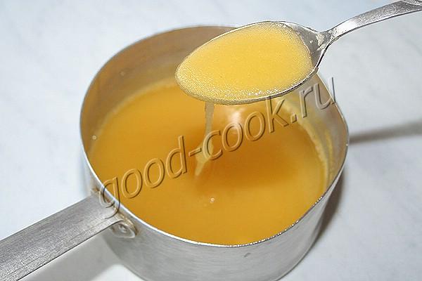 постный крем на апельсиновом соке
