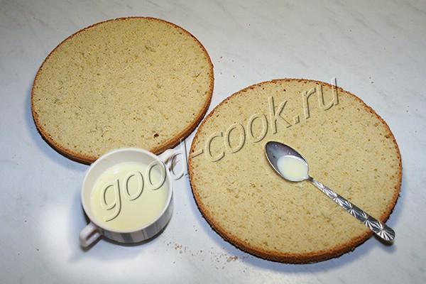 бисквитный торт с лимонным курдом