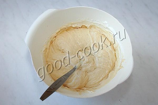 творожный бисквит на белом шоколаде