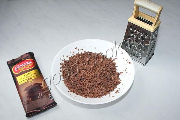 пирог-невидимка с грушами и шоколадом
