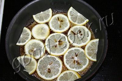 перевернутый лимонный пирог
