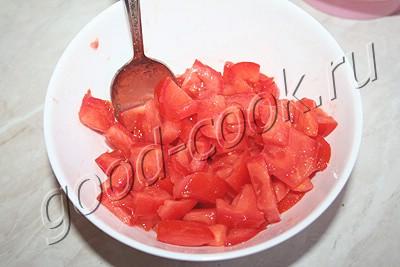 открытые пирожки с помидорами