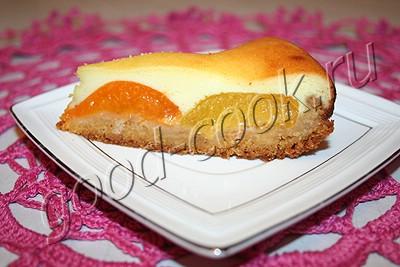абрикосовый пирог с творожной заливкой