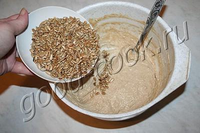 ржано-пшеничный хлеб с семечками (на сметане)