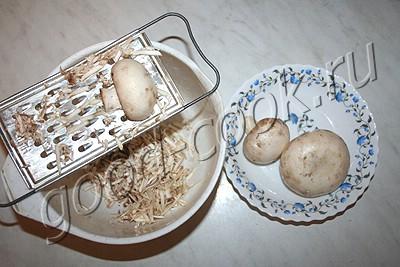 оладьи из риса с грибами