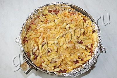 датский яблочный пирог с яичным кремом