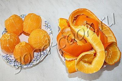 торт с апельсинами и сливками