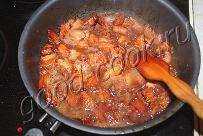 свинина по-корейски в остро-кисло-сладком соусе