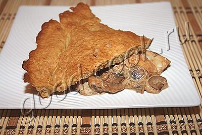 американский рыбный пирог с грибами