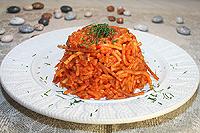 рис варёный в соусе из болгарского перца