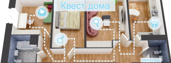 квест для мужа на день рождения дома
