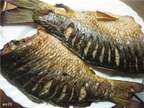 Карп запеченный Салат из запеченных баклажанов и перца Десертная масса "Здоровье" Ну и напоследок п... - 2