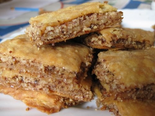Ленивая пахлава Все просто и вкусно, правда я делала половинную порцию, а тесто все равно раскатала...
