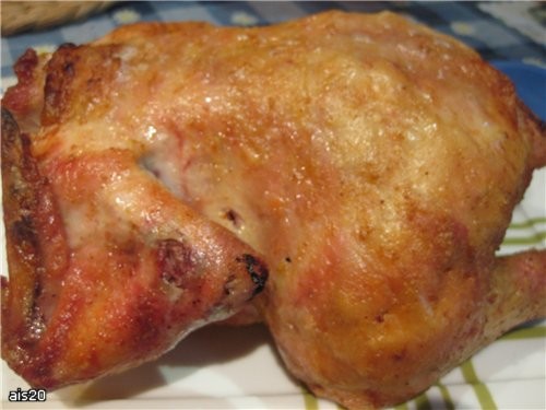 Чесночная курица запеченная Ингредиенты: - 1 тушка курицы - 1,5-2 головки чеснока - карри - соль -...