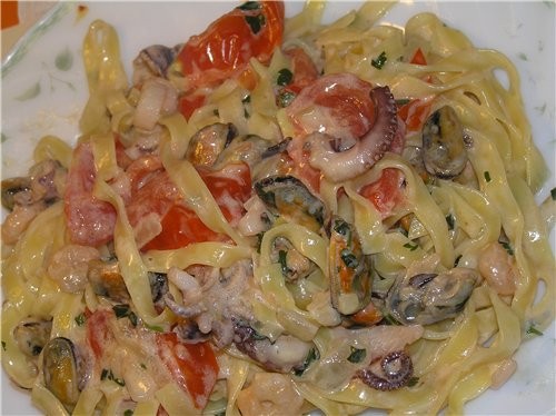 Вторые блюда с морепродуктами рецепты с фото
