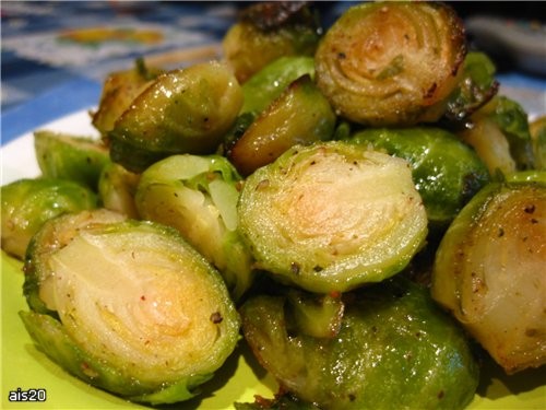 Запеченная брюссельская капуста