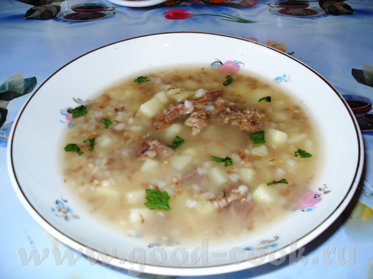 Зеленый борщ в мультиварке