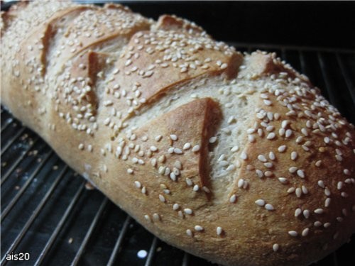 Хлеб деревенский (в хлебопечке или в духовке) рецепт из книжки к хлебопечке Мулинекс