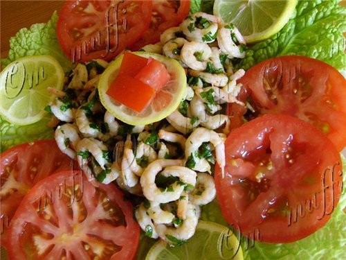 МАРИНОВАНЫЕ КРЕВЕТКИ ЗАКУСКА ИЗ БАКЛАЖАН