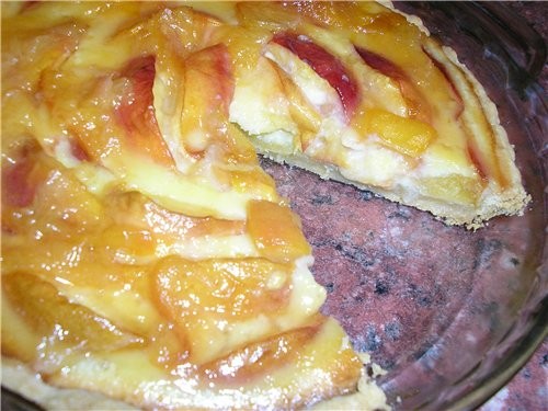 Персиково-сливочный тарт (рецепт и пошаговое приготовление)