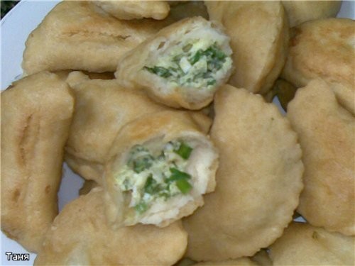 Дрожжевые пирожки с яйцом и зеленью Простое тесто,но очень вкусное - 2