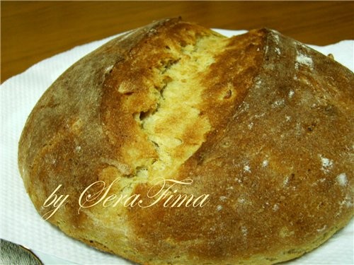 Домашний хлеб с цельнозерновой мукой, кумином и картофелем
