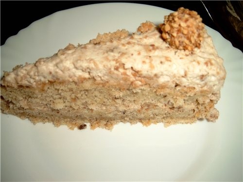 ТОРТ "GIOTTO" Тесто: 150 г маргарина 150 г сахара 4 яйца 200 г молотого лесного ореха 50 г муки 1 ч