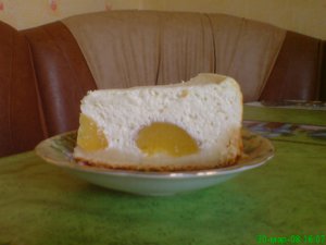 Творожный тортик с персиками (отчет о проделанной работе ) - 2