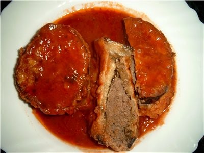 Наконец-то добралась я до твоих Фаршированных баклажан - вкуснотища