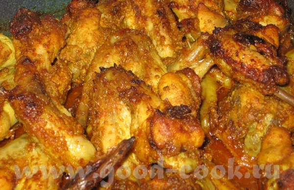 Запеченая курица в специях Masaledar murghi Источник: "Индийская кухня", Мадхур Джаффри