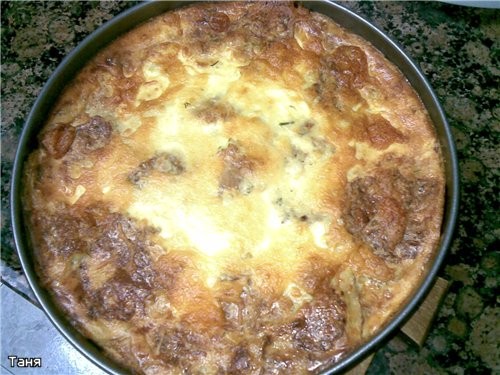 Запеканка из капустных и кабачковых оладушек с мясом Очень нежная,вкусная запеканка - 3
