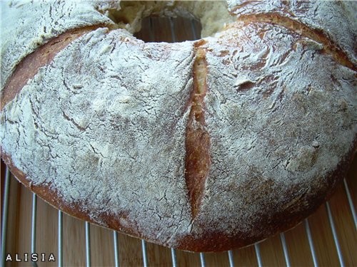 Принесла большое спасибо Нелли, за прекрасный и очень вкусный хлеб Новый Тортано(на закваске)
