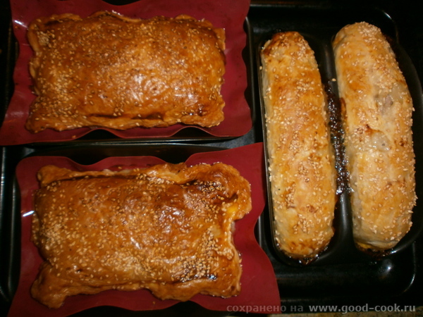 Слоёный пирог с баклажанами и мясом 3