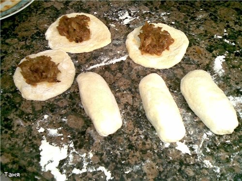 Пирожки с капустой Тесто как на Пирожки с мясом - 2