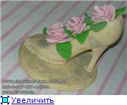 Пирвет,девченки,300 лет не виделись))) принесла вам свои работы,кидайте тапками,не стесняйтесь))) туфля и мышь из шоко... - 4