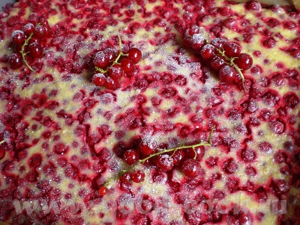 Johannisbeerkuchen Пирог с красной смородиной рецепт взят из журнала „Gute Laune“ Для противня с бо...