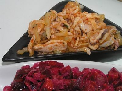 Салат из морепродуктов 1 пачку св