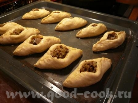 у вот, наконец готовы мои расстегайчики с куриной печенкой - 5
