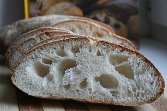 я наконец-то сделала Закваска на винограде и испекла первую Ciabatta