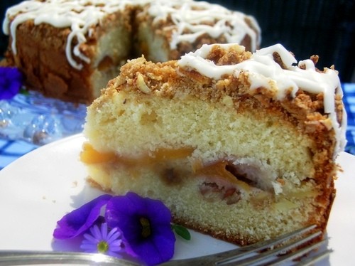 Персиковый пирог с пахтой источник creampuffsvenice для начинки и поверхности: 1 чашка муки 1/2 чаш...