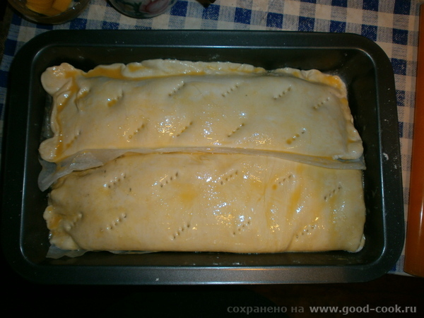 Слоёный пирог с баклажанами и мясом 2