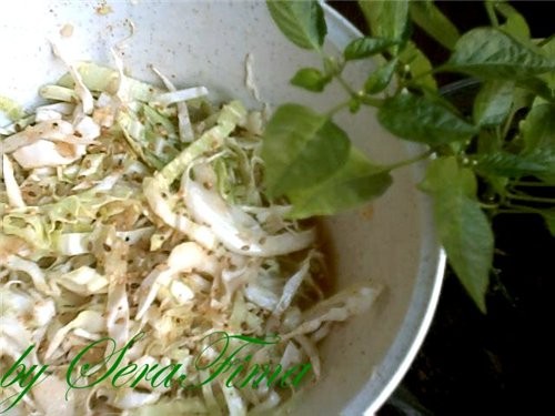 Хочу поблагодарить Олю за вкусный "Хе" из капустки