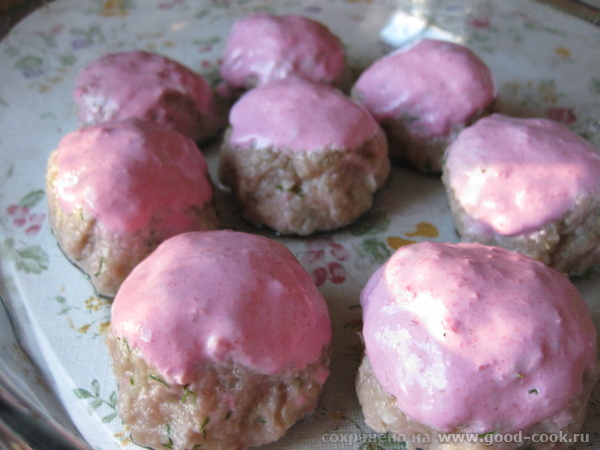 Котлеты запеченные под соусом из хрена